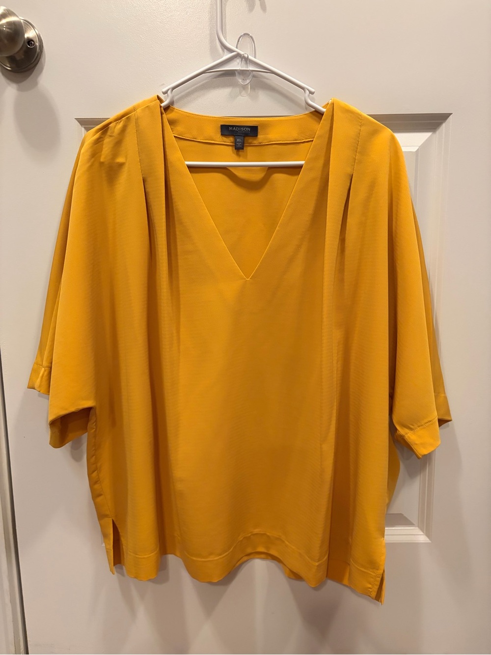 Madison V-neck Dolman Tunic - Mustard